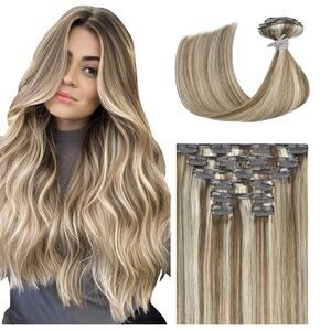 Blonde Highlighted Hair Extensions